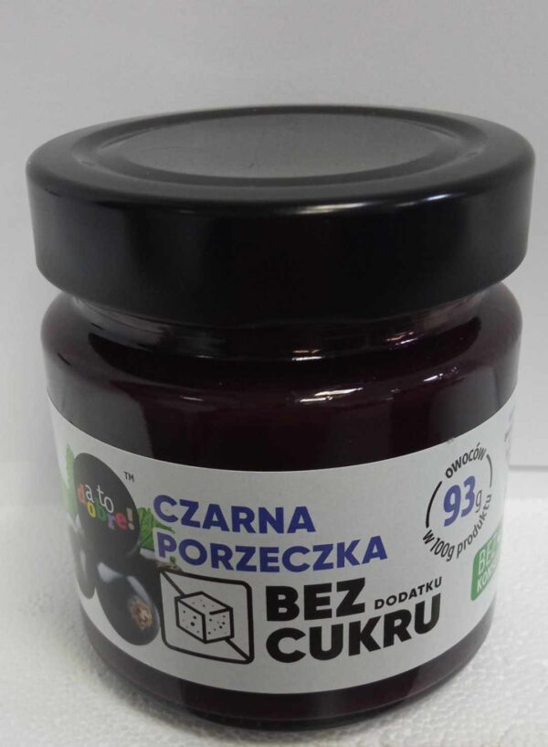 Czarna porzeczka bez cukru 195 g