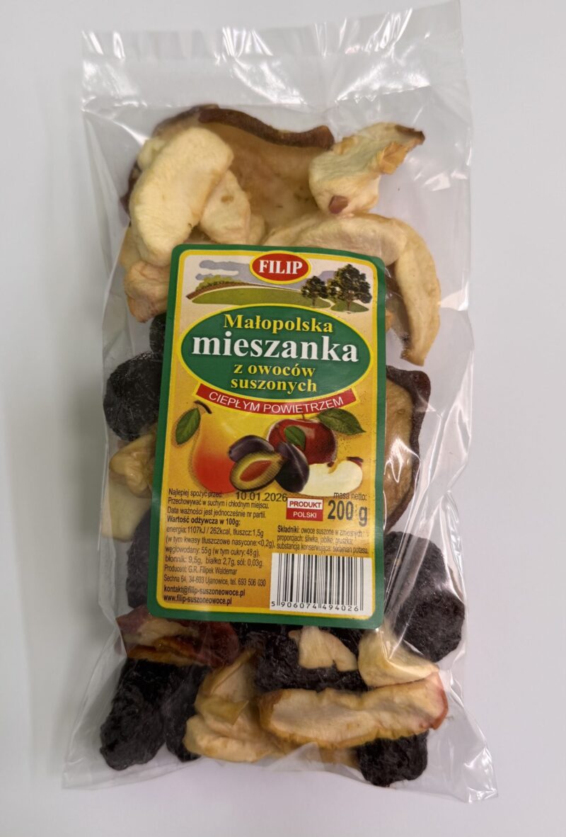 Mieszanka owoców suszonych 200g FILIP